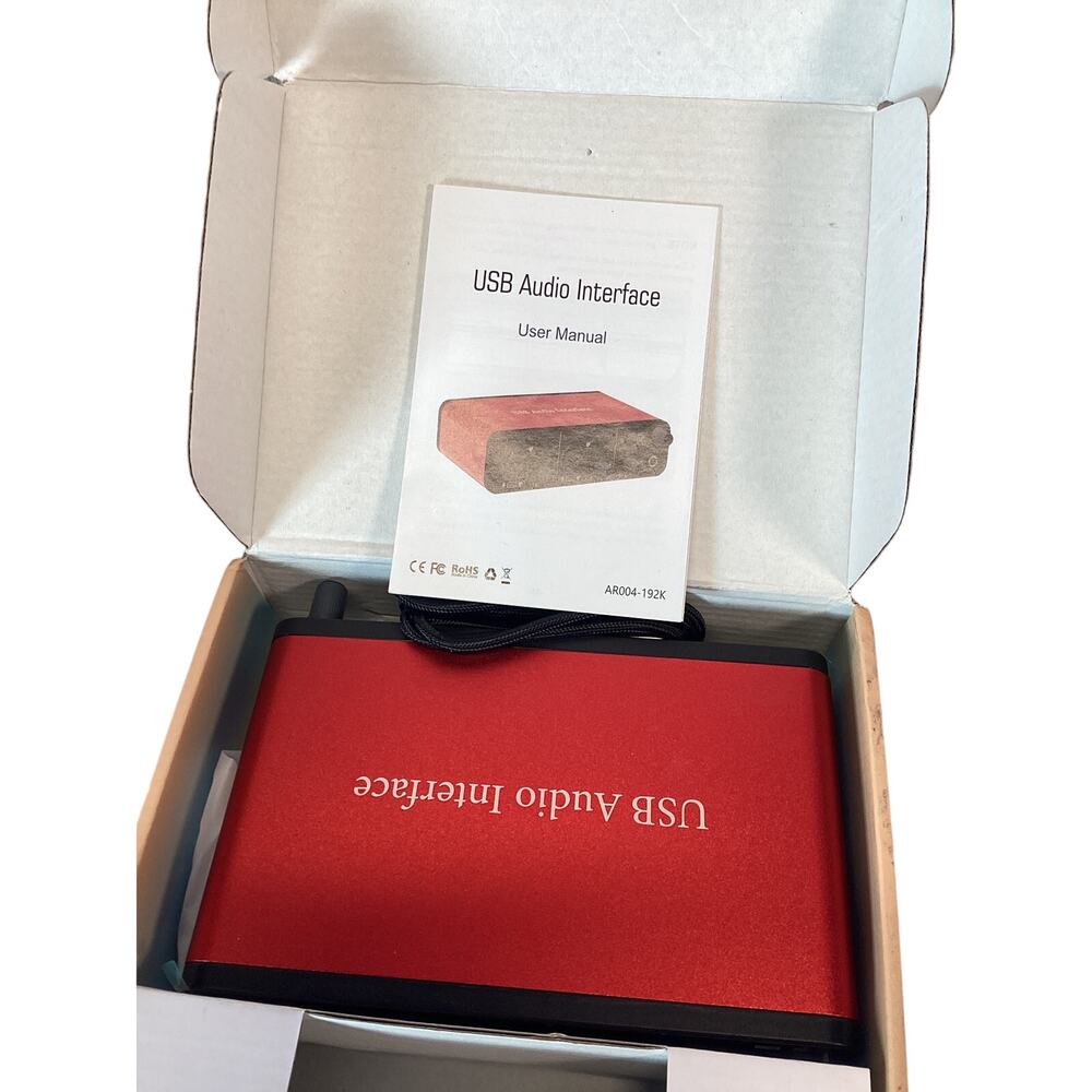 USB Audio Interface Microphone Preamps with 48V Phantom Power